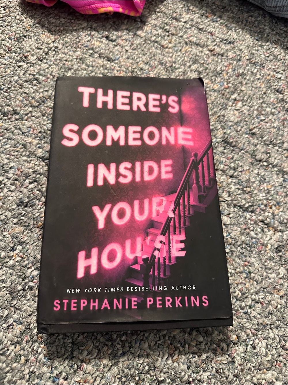 'There's Someone Inside Your House' Hardcover - Black and Pink